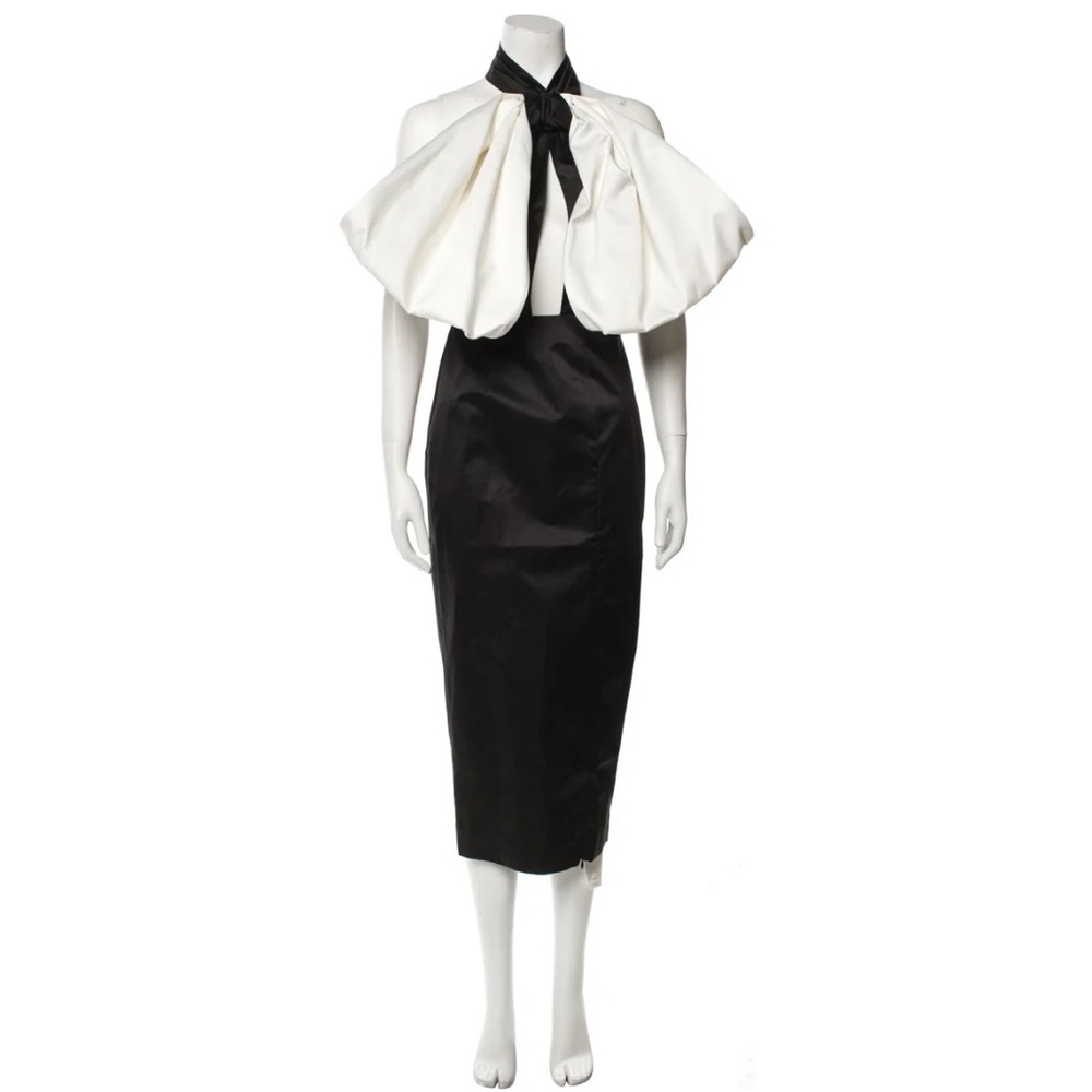 Black Midi Pencil Dress for Cocktail